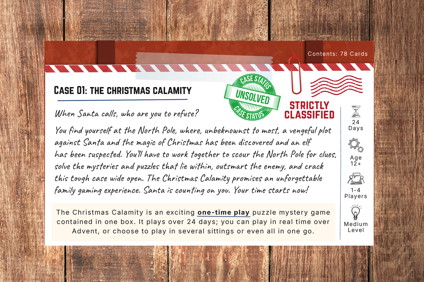 The Christmas Calamity - A Family Puzzle Escape Game